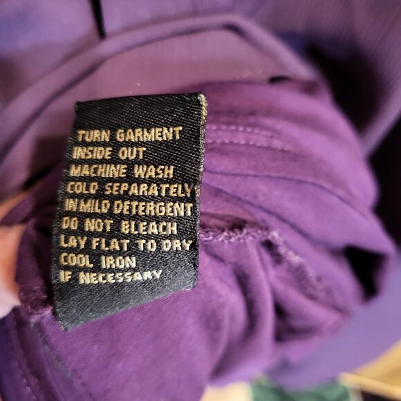 DG2 Diane Gilman Double Layer Top Large Purple - Picture 6 of 8